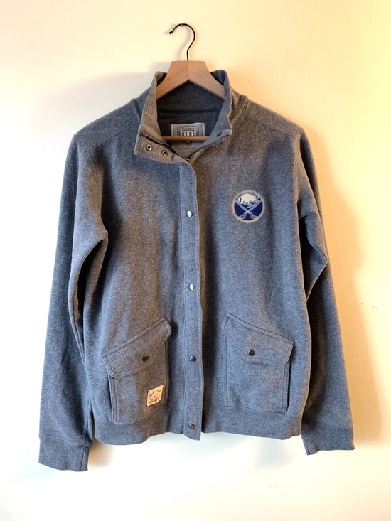 Newbury Tops - Buffalo Sabres Old Time Hockey Newburyport Jacket Gray NHL Women’s Large